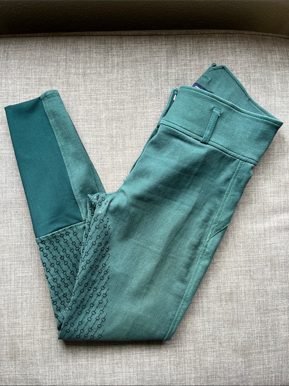 Horze Equestrian Riding Pants Green 26